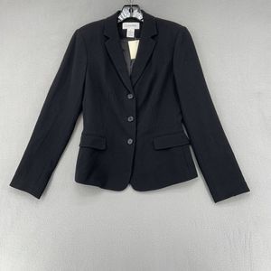 Calvin Klein Blazer Classic Black Jacket Palleti Style 3 Button Womens 2